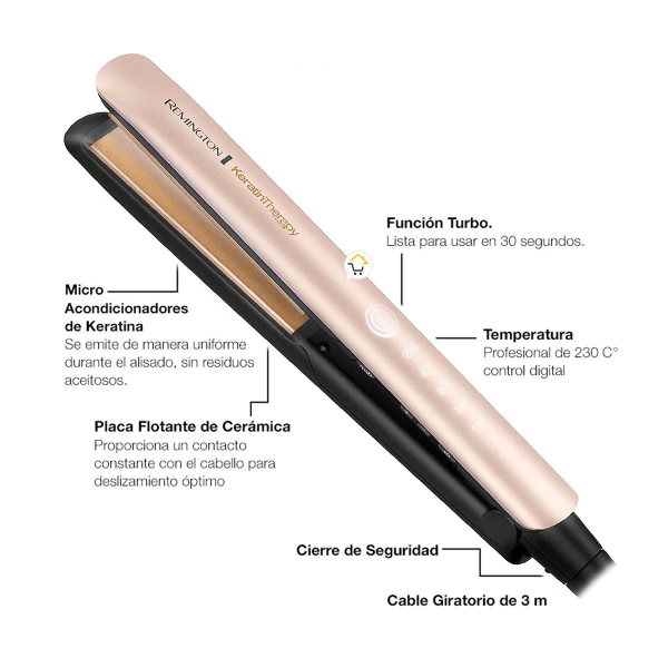 Plancha Remington keratin Therapy